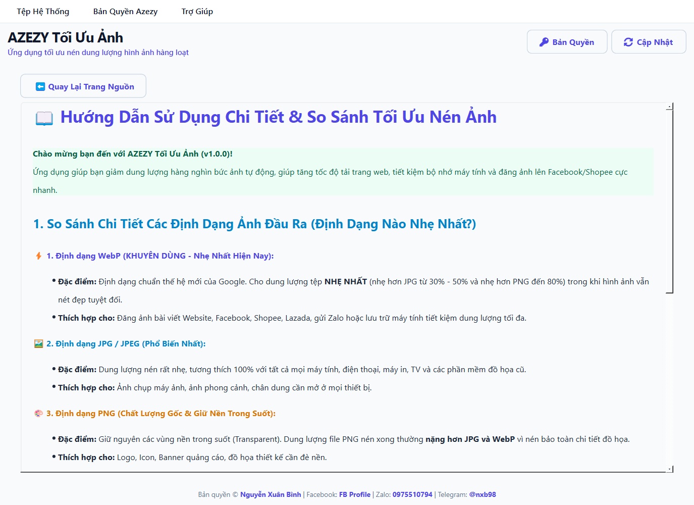 Hướng dẫn sử dụng trực quan tích hợp trong AZEZY Tối Ưu Ảnh Hướng dẫn sử dụng trực quan tích hợp trong AZEZY Tối Ưu Ảnh